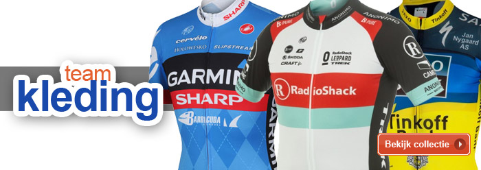 Teamkleding van de professionele wielerteams