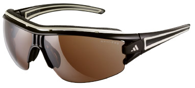 Evil Eye Halfrim Pro S Shiny Brown Offwhite Zonnebril