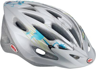 Venture Zilver Blauw Fietshelm