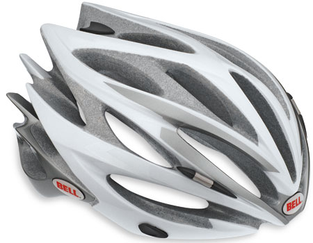 Sweep Wit Zilver Fietshelm