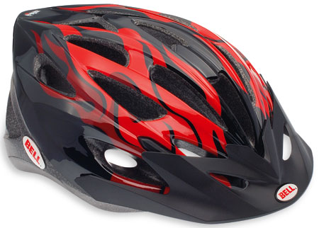 Alibi Zwart/Rood Fietshelm