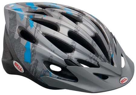 Alibi Titanium/Blauw Kinder Fietshelm