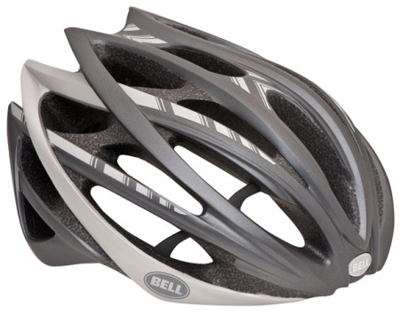 picture Gage Mat Titanium Strepen Fietshelm