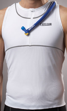 Racebak Shirt Heren Wit Met Drinksysteem