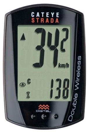 picture Strada Double Wireless CC-RD400 Fietscomputer Zwart