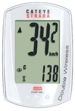 picture Strada Double Wireless CC-RD400 Fietscomputer Wit