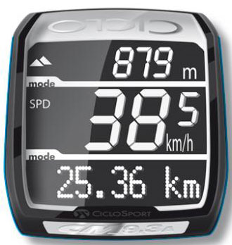picture CM 9.3A Draadloze Fietscomputer met Hoogtemeter