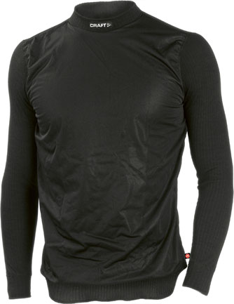 Pro Zero Windstopper Undershirt Lange Mouwen Man Zwart