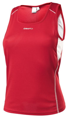 Track Field Singlet Woman Rood