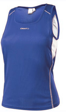 Track Field Singlet Woman Navyblauw