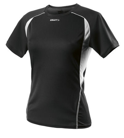 Track Field Tee Korte Mouwen Woman Zwart
