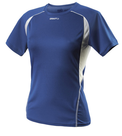 Track Field Tee Korte Mouwen Woman Kobalt