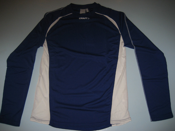 Track Field Tee Lange Mouwen Man Blauw