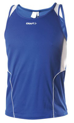 Track Field Singlet Man Blauw