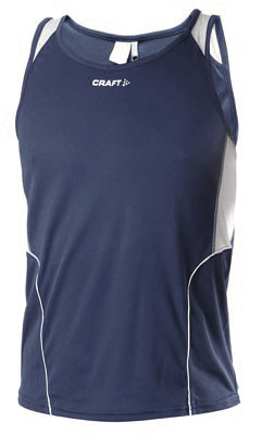 Track Field Singlet Man Navyblauw