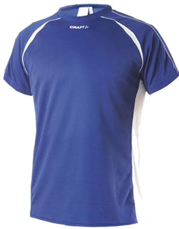 Track Field Tee Korte Mouwen Man Blauw