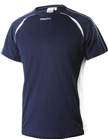 Track Field Tee Korte Mouwen Man Navyblauw