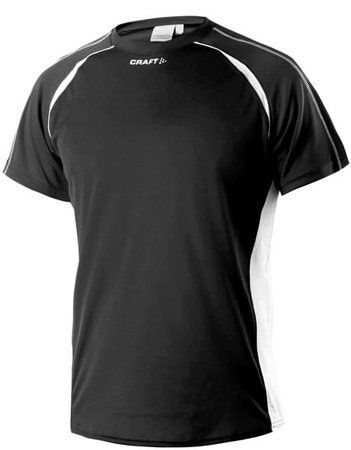 Track Field Tee Korte Mouwen Man Zwart