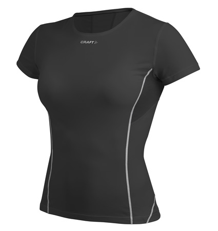 Pro Cool Undershirt Korte Mouwen Dames Zwart