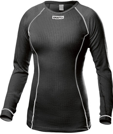 Pro Zero Undershirt Lange Mouwen Roundneck Woman Zwart