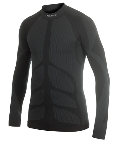Pro Warm Undershirt Lange Mouwen Crew Neck Heren Zwart