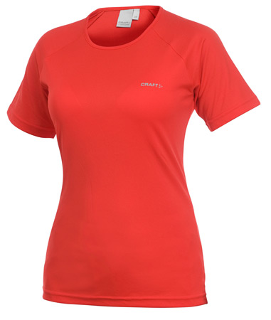 Active Run Tee Dames Rood