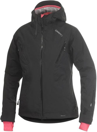 Active Alpine Perfection Jacket Dames Black Neon Pink