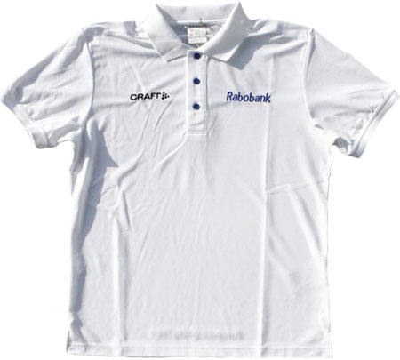 Rabobank Pique Classic Polo White