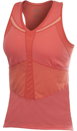 Performance Run Singlet Dames Deep Coral