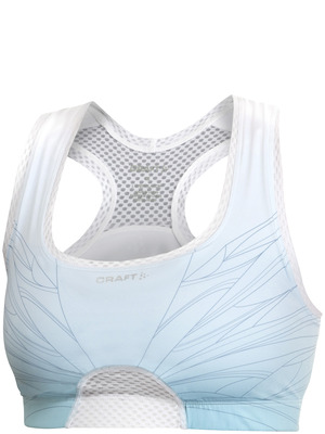 Sport Super Bra White Print D Cup