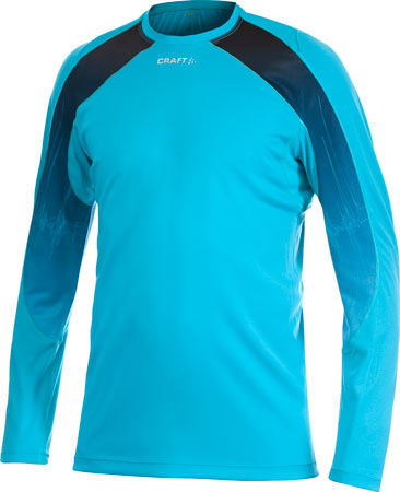 Performance Run Tee Lange Mouwen Arctic Blue Heren
