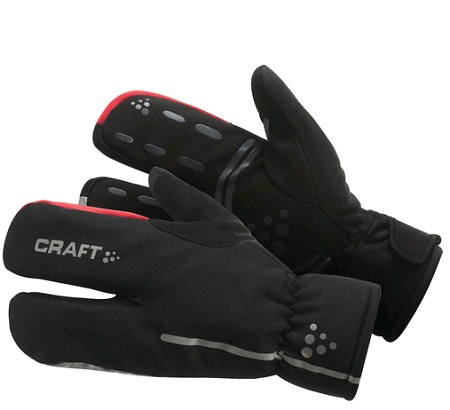 picture Thermal Splitfinger Fietshandschoenen Zwart