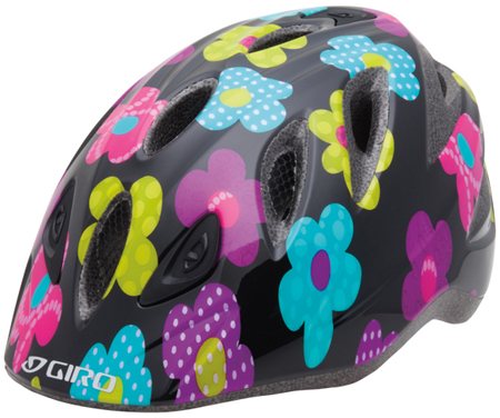 Giro : Rascal Zwart/Bloemen Fietshelm 