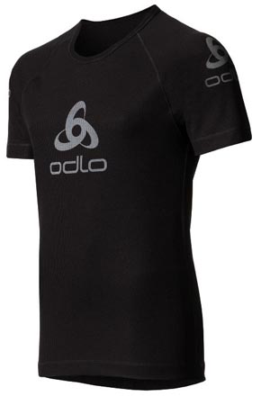 Ondershirt Logoline Heren Grijs Zwart Met Korte Mouwen