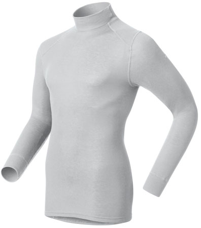 Odlo : Shirt Lange Mouwen Warm En Col Heren Grey Melange 
