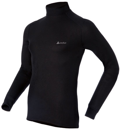 Odlo : Shirt Lange Mouwen Warm En Col Heren Black 
