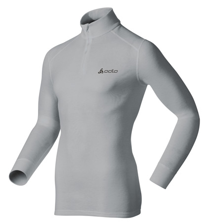 Shirt Lange Mouwen Warm En Col Met 1 4 Rits Heren