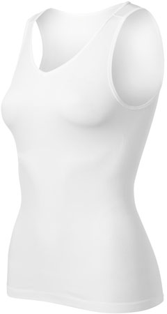 Singlet V neck Evolution Cool White Dames