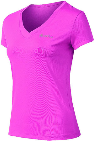 T Shirt S S V Neck Lucca Phlox Pink Dames