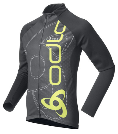 picture Fietsshirt Lange Mouwen Bike Trail Black/Tender Shoots Heren