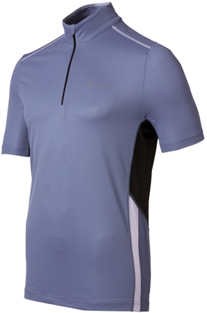 Stand-up Collar SS 1/2 Zip Hardloopshirt Blauw/Zwart Heren