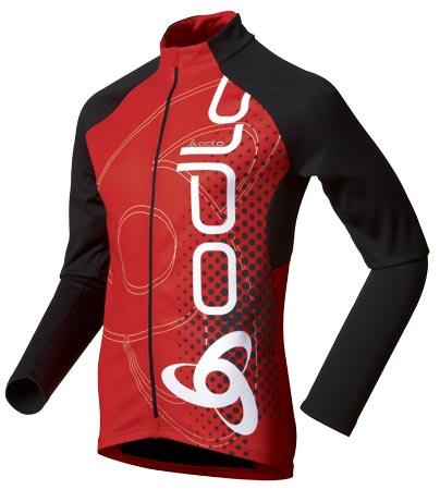 picture Fietsshirt Lange Mouwen Bike Trail Red/Black Heren