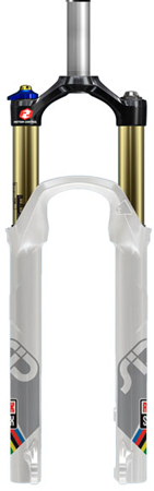 picture SID WC 100 mm Wit Disc Dual Air + Pushloc Voorvork