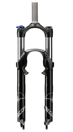 Recon TK 100mm Solo Air Poploc Zilver Voorvork - Beschikt over de perfecte balans in prijs, gewicht en prestatie. De Recon maakt high-end features beschikbaar voor iedere mountainbiker. Geschikt voor Disc en V-Brake!