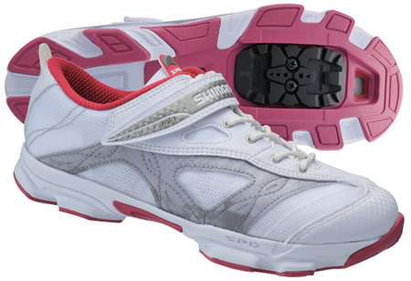 picture SH-WF23 Dames Indoor Cycling Schoen Wit/Roze
