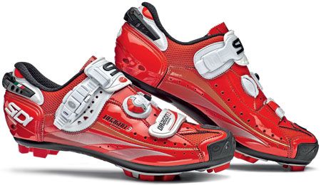 Sidi : MTB Dragon 3 Carbon SRS Red Vernice Mountainbikeschoen 
