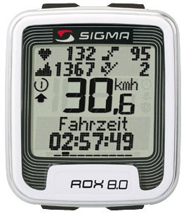 Sigma : Rox 8.0 Fietscomputer met Hartslagmeter 