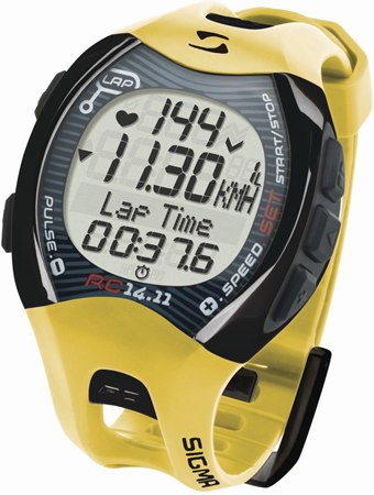 Sigma : RC 14.11 Hartslagmeter Geel 
