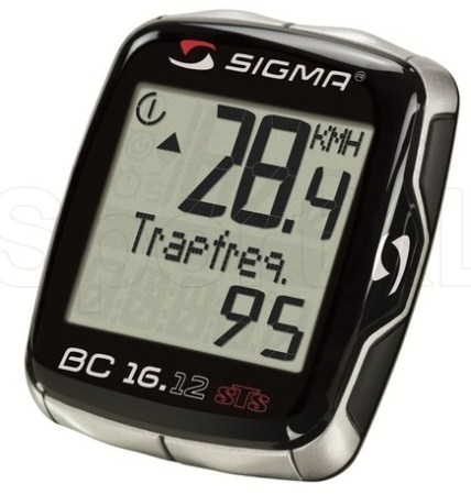 picture BC 16.12 STS Cadans Fietscomputer Zwart