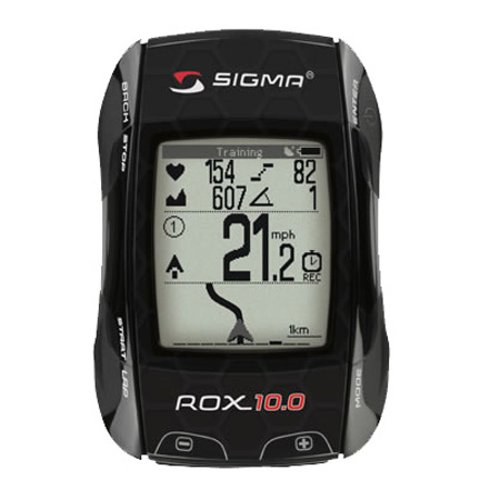 Sigma Rox 10.0 GPS Set Fietscomputer met Hartslagmeter Zwart